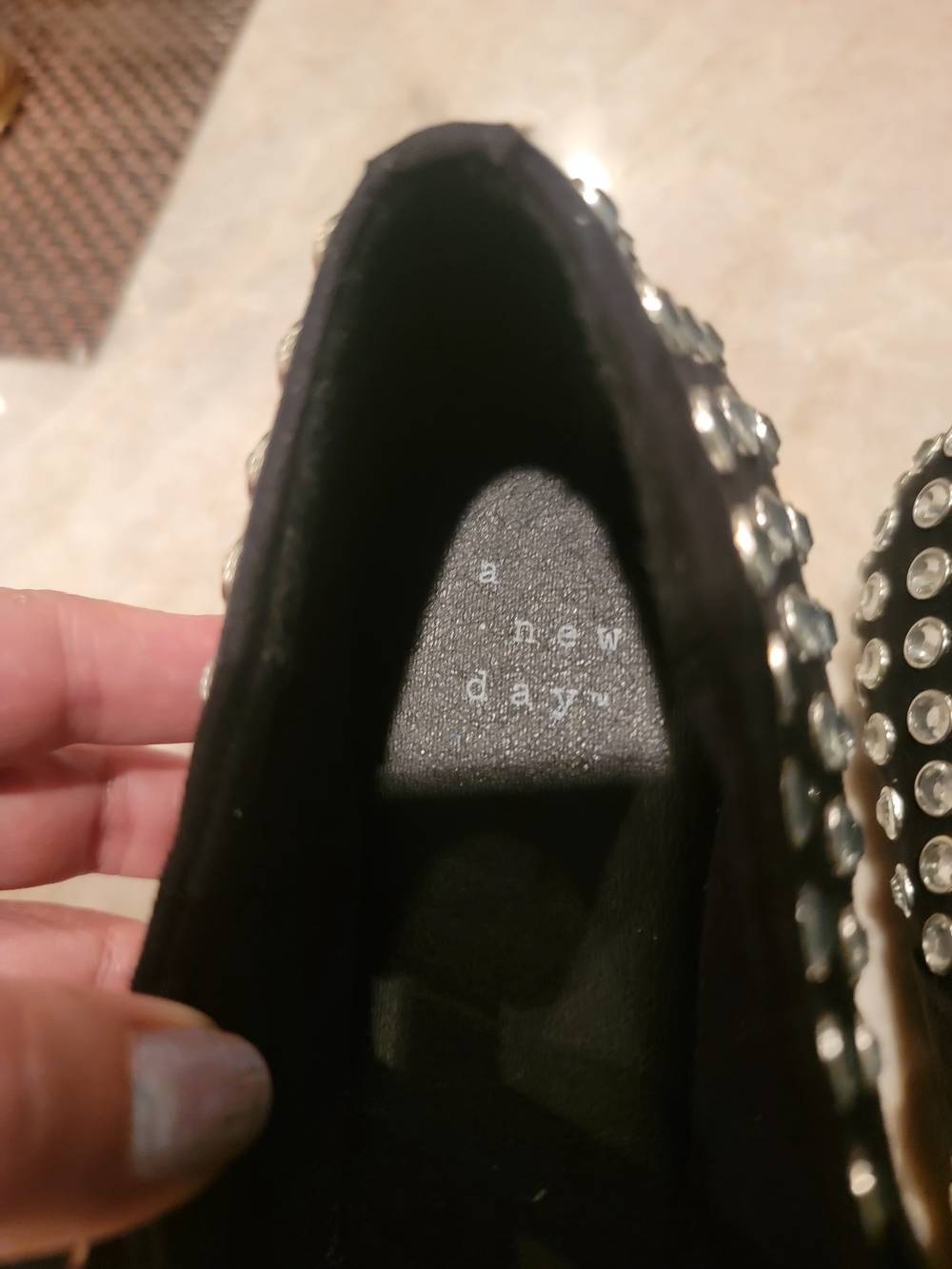 Women's Issa Rhinestone Mary Jane Ballet Flats - A New Day Size 6 & 8 - Picture 13 of 16